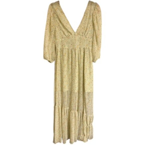 Forever 21 Spring/Summer Green Floral Dress - Size M - Picture 1 of 6